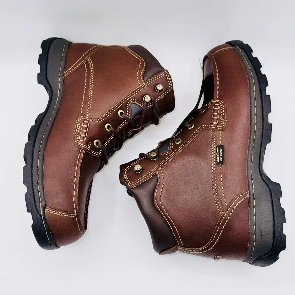Irish Setter Soft Paw Boots Men's Size 9 D Brown Leather Chukka Bootie
